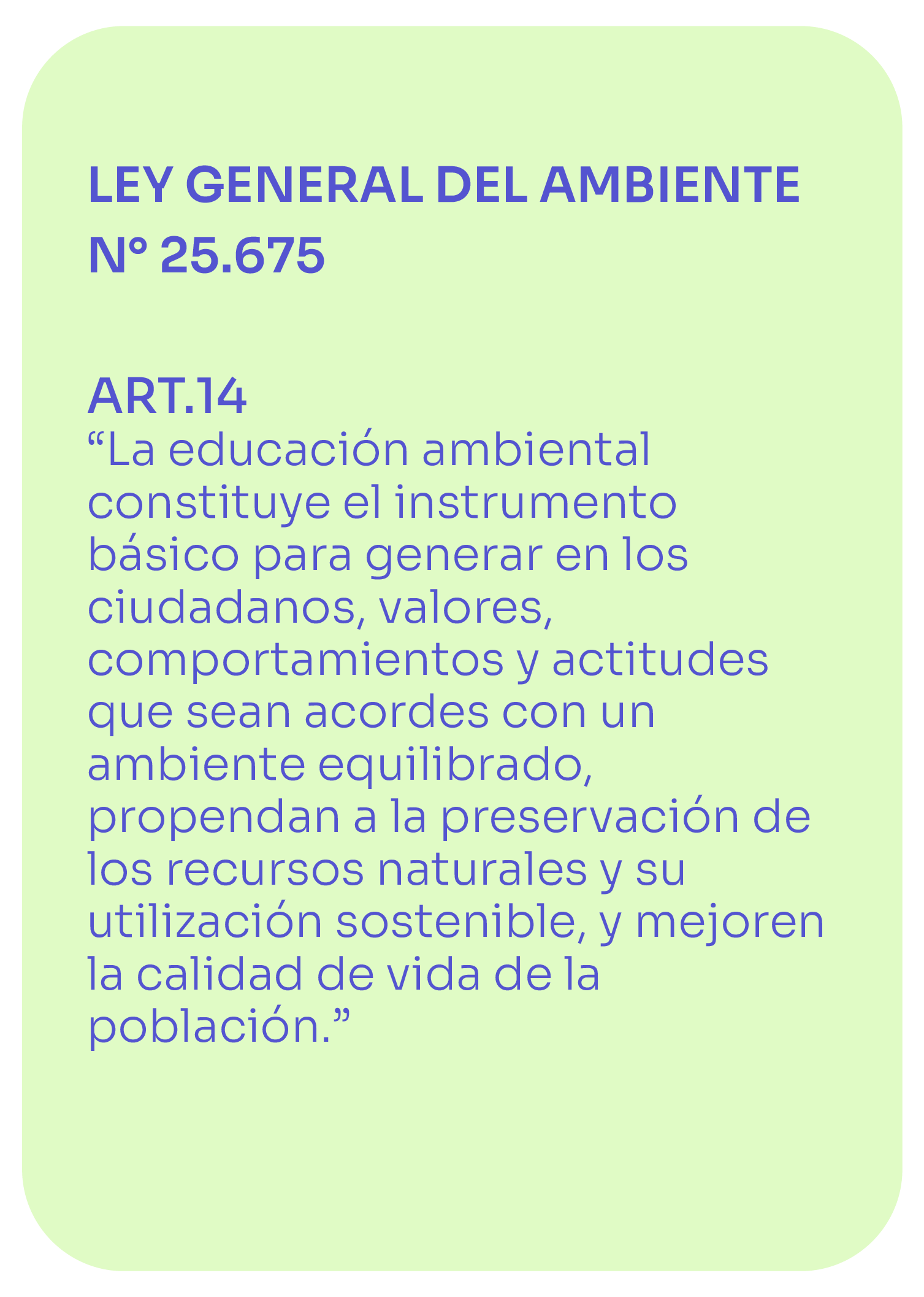 #ambiente Legislación Nacional