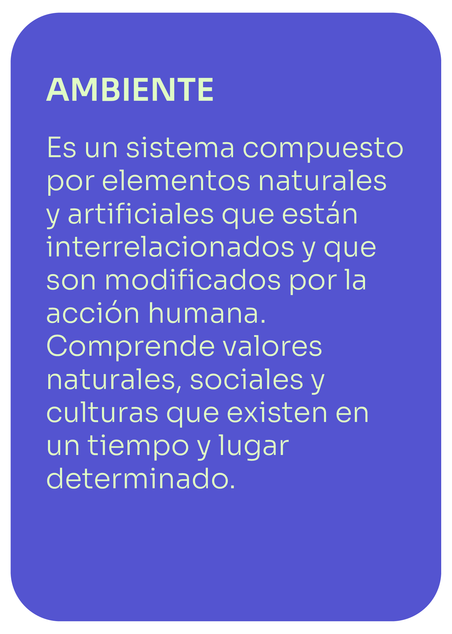 Glosario Ambiente