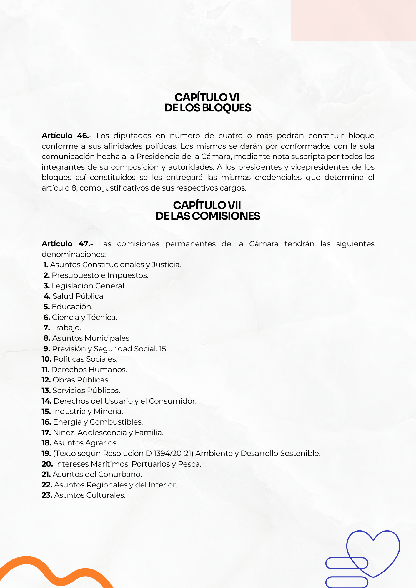 Reglamento de la Honorable Cámara de Diputados