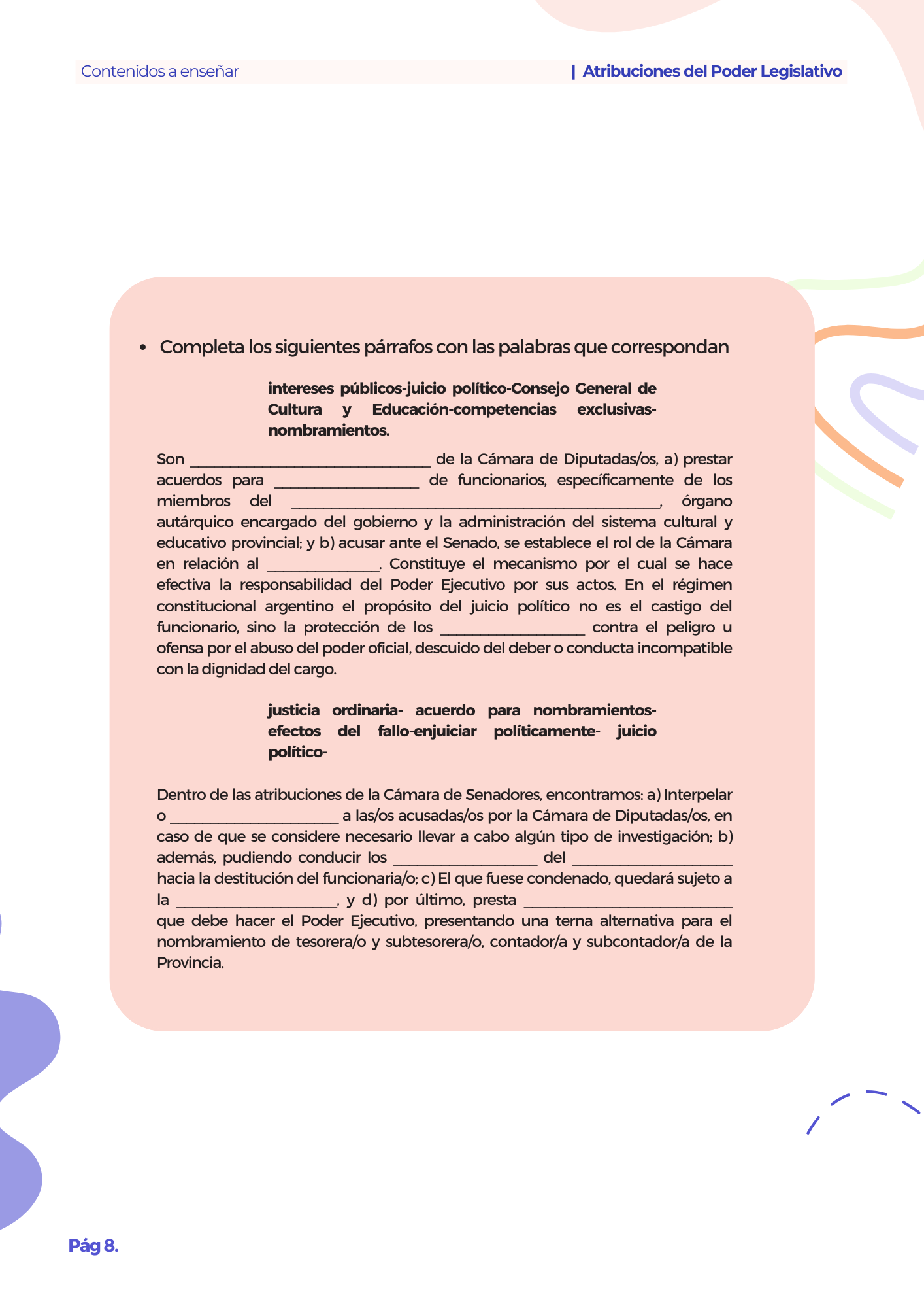 Manual Primaria Atribuciones del Poder Legislativo 5° Y 6°