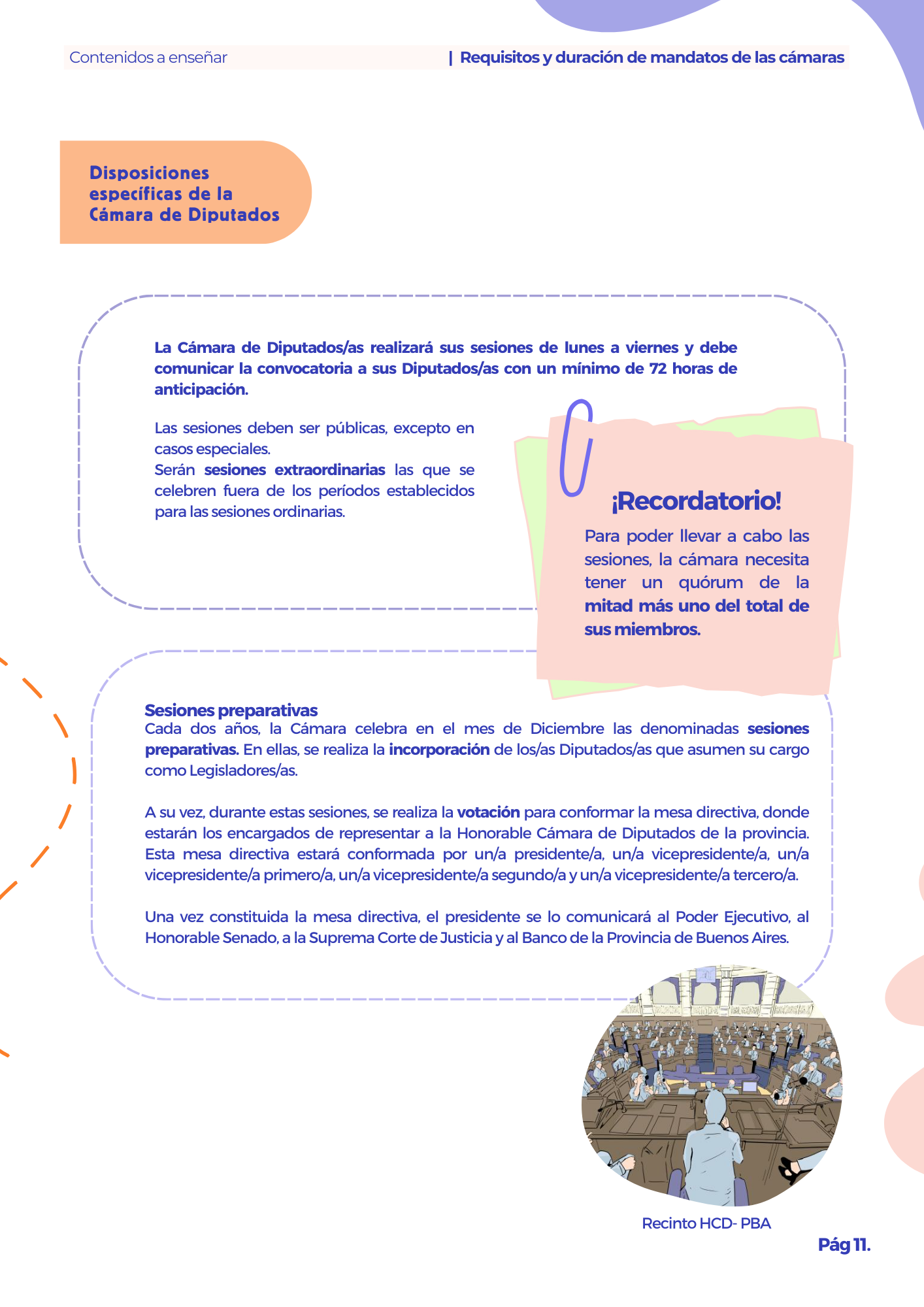 Manual Primaria Requisitos y Duración de Mandatos en las Cámaras 5° y 6 °