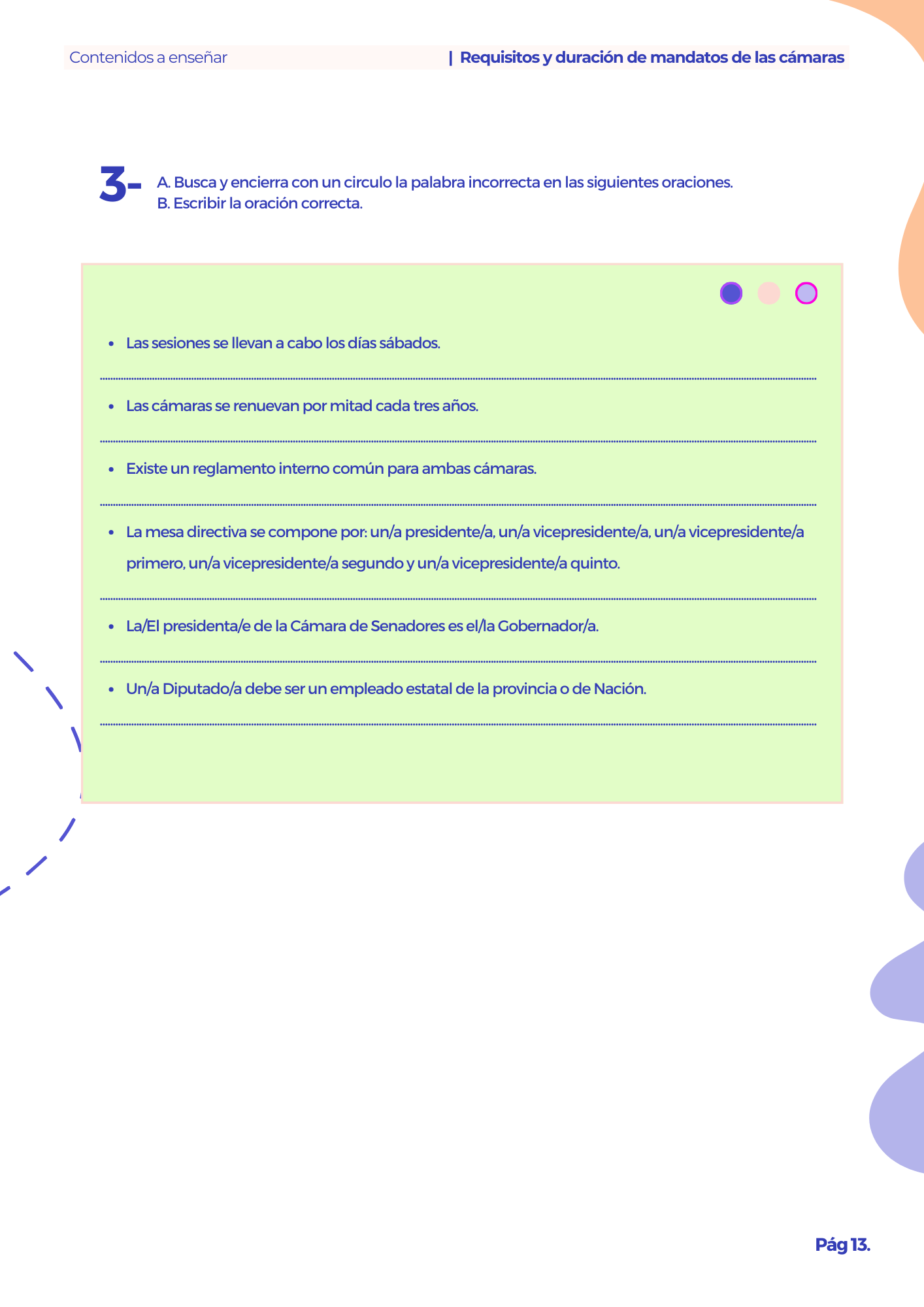 Manual Primaria Requisitos y Duración de Mandatos en las Cámaras 5° y 6 °