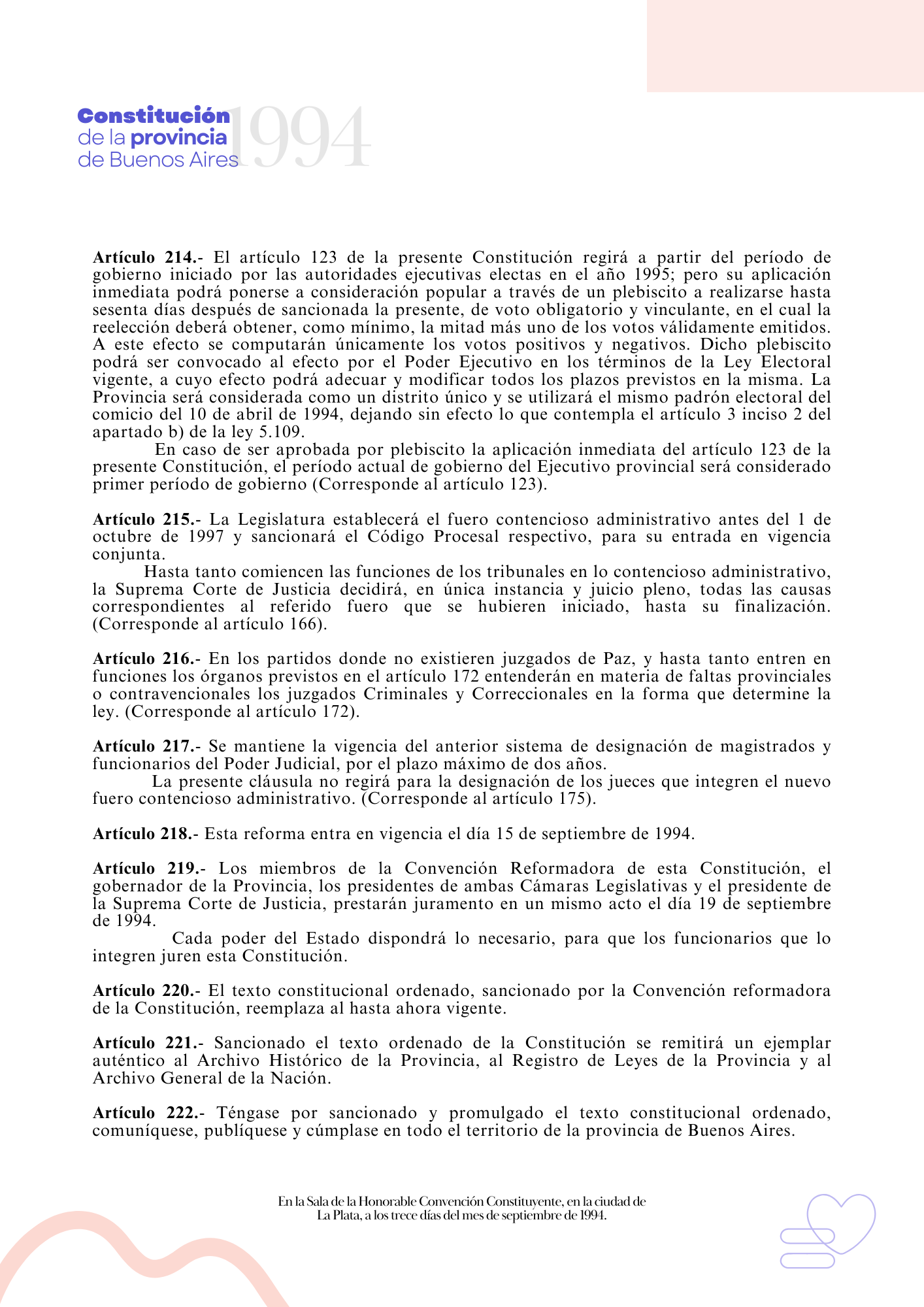 Constitución de la provincia de Buenos Aires 1994