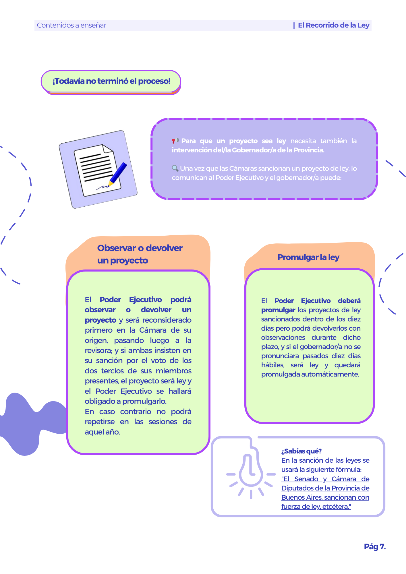 Manual Primaria El recorrido de la ley 5° y 6°