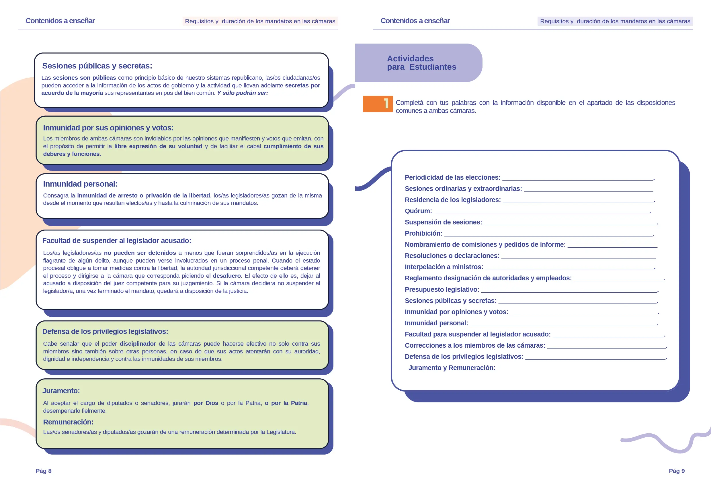 Manual Requisitos y Duración de los Mandatos en las cámaras Secundaria 2