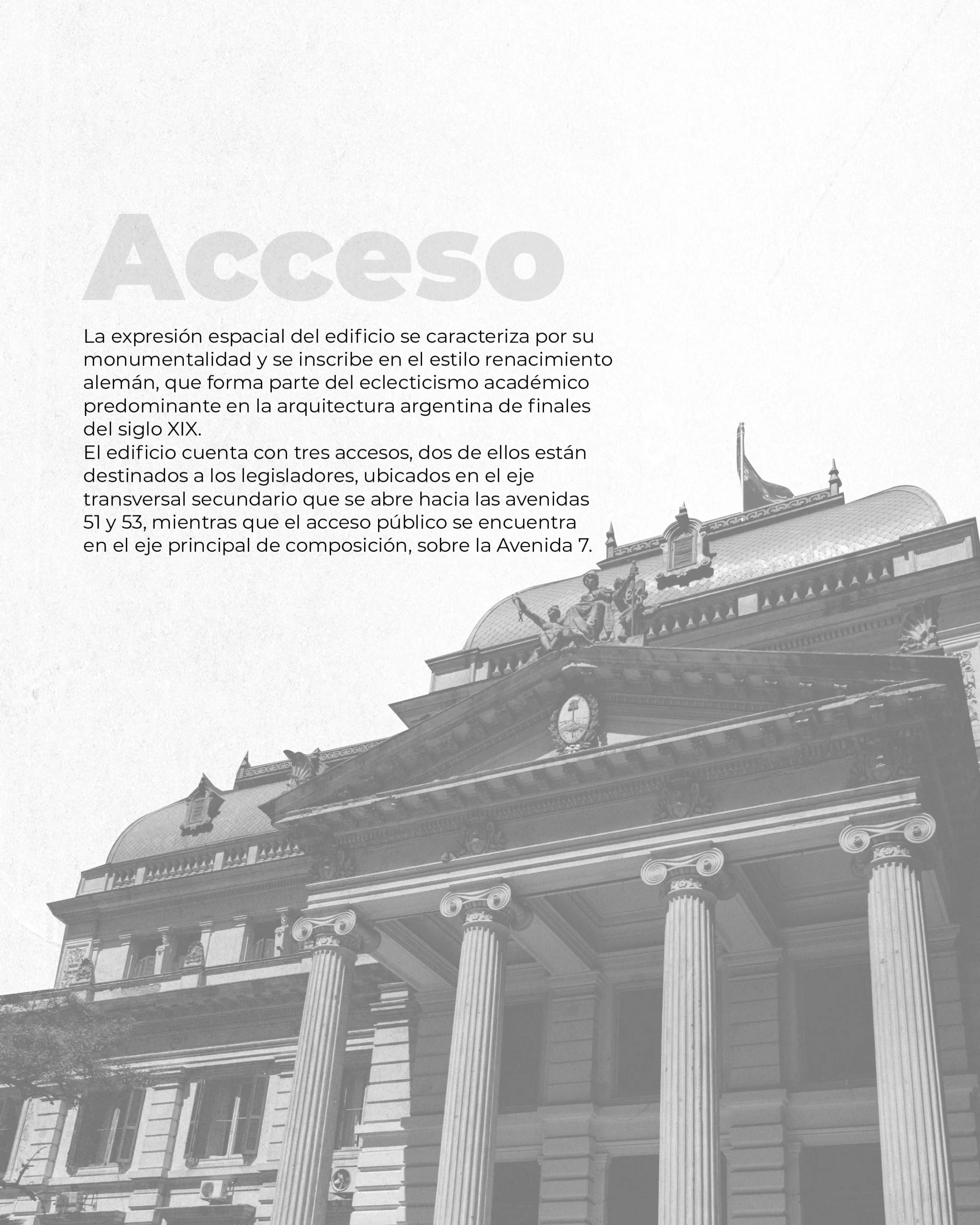 Acceso al palacio lesgislativo