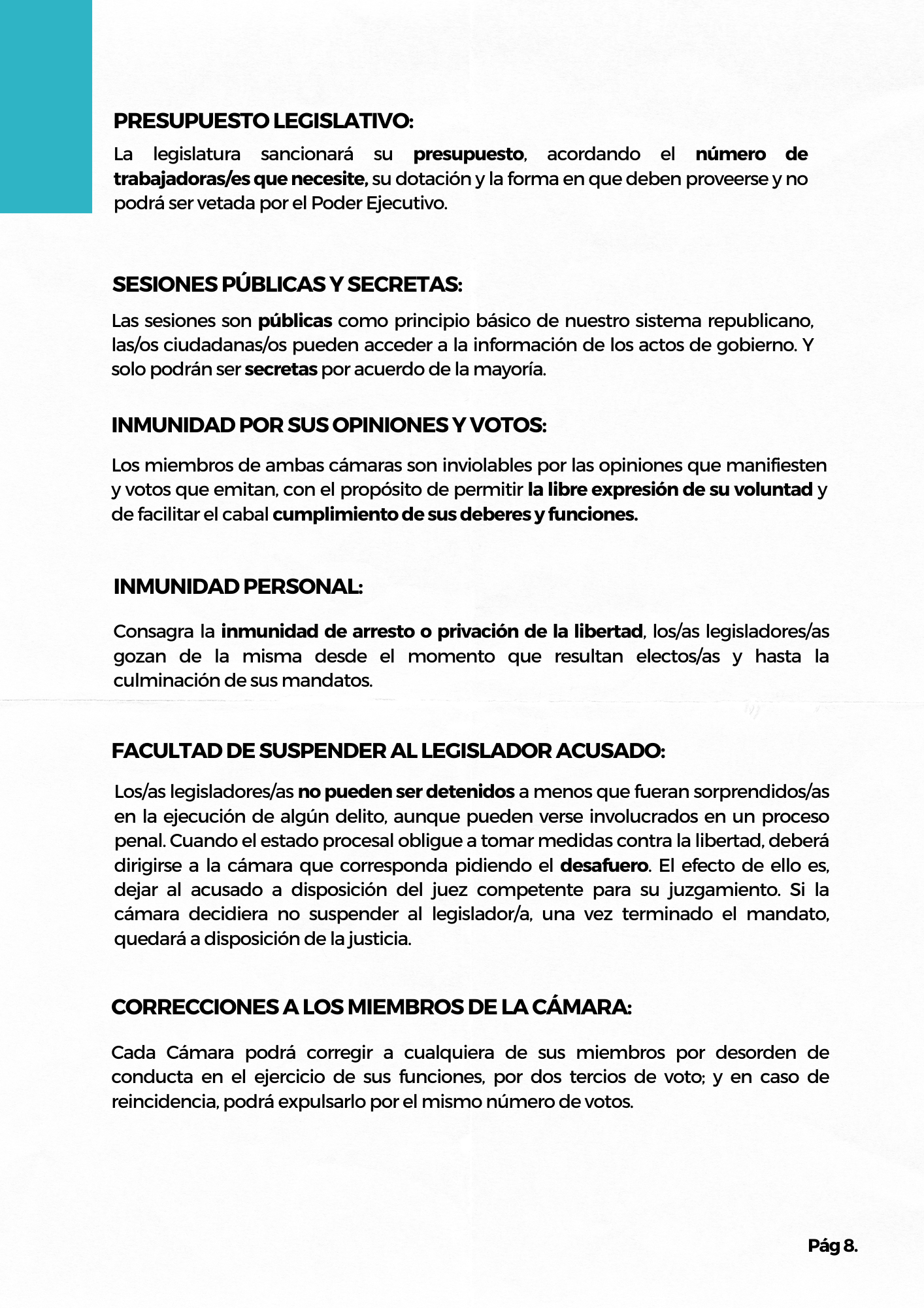 Manual. El funcionamiento de la Cámara de Diputados