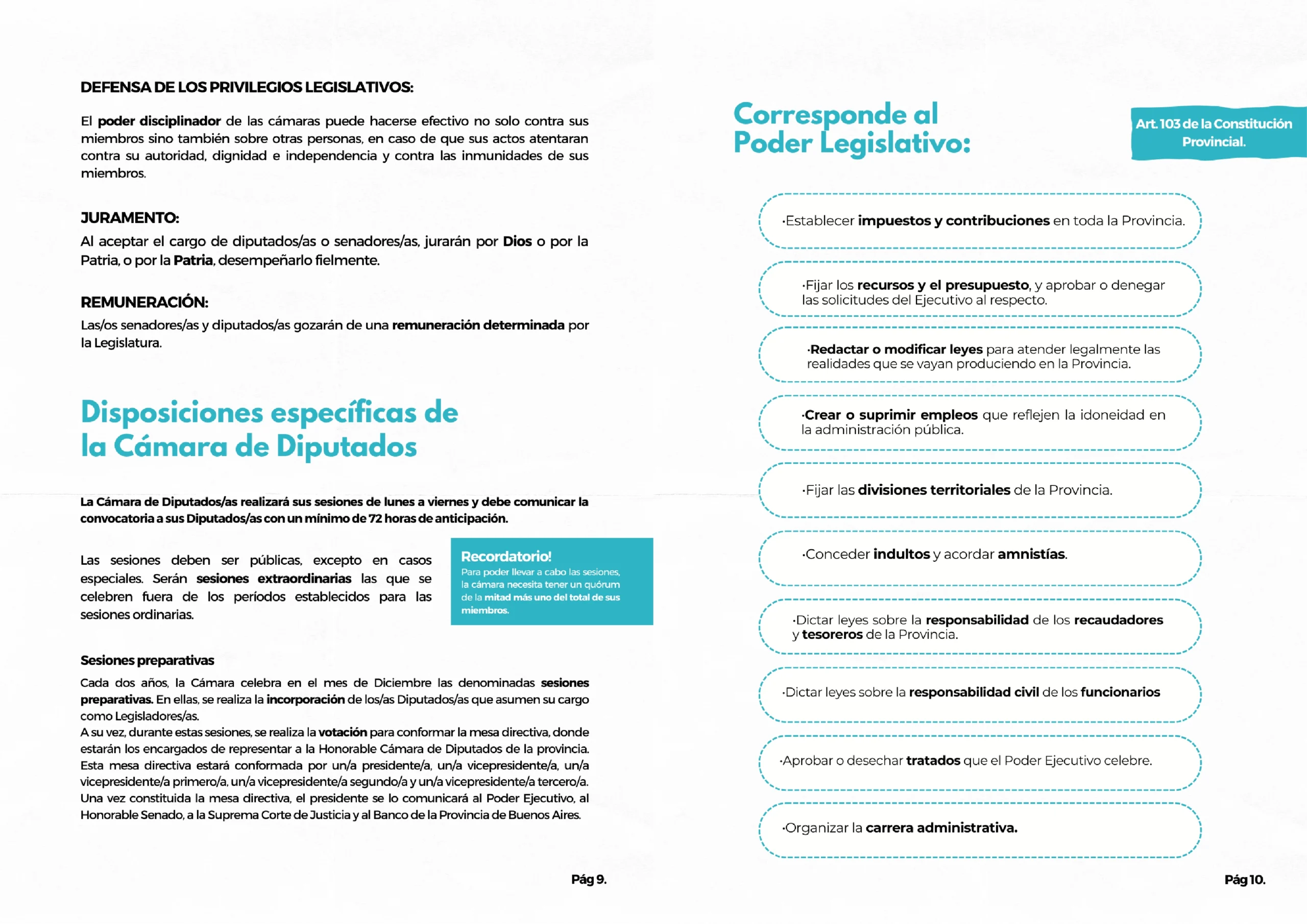 Manual. El funcionamiento de la Cámara de Diputados