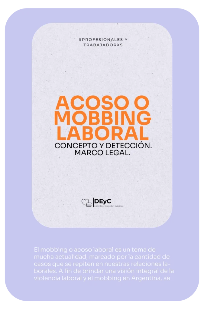 Acoso o mobbing laboral