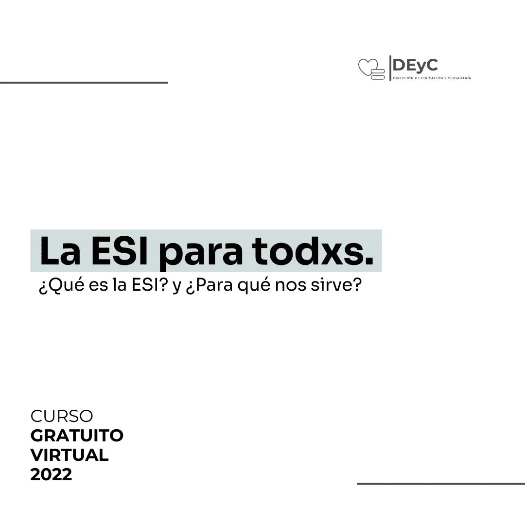 Curso: La ESI para todxs