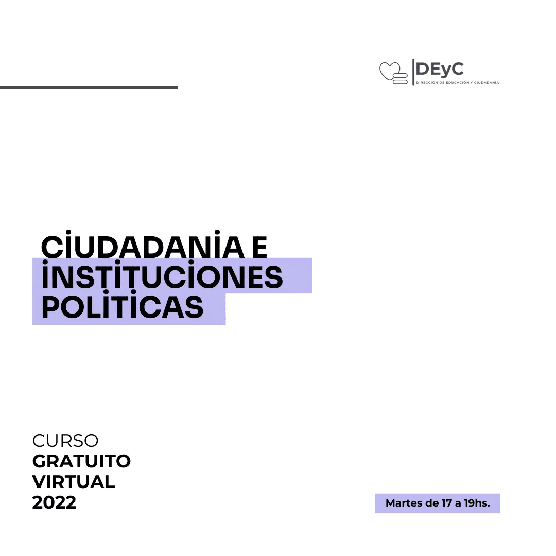 Curso: Ciudadanía e instituciones políticas