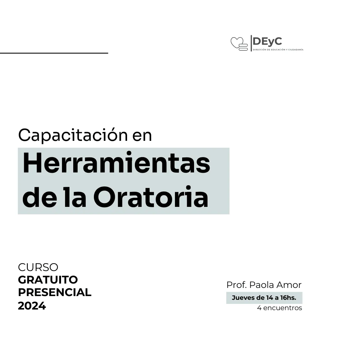 Curso: Capacitación en Herramientas de la Oratoria