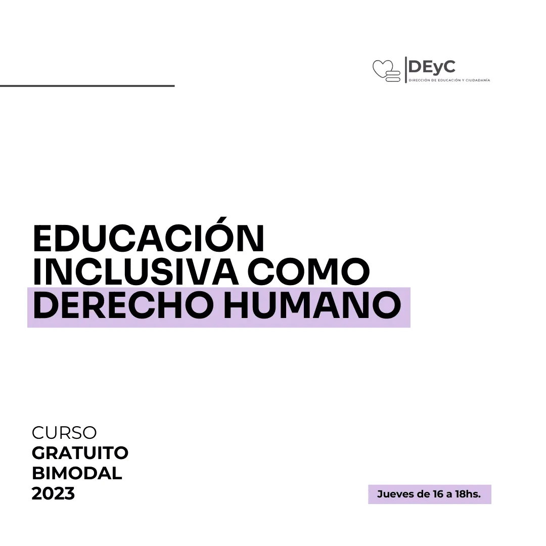 Curso: Educación inclusiva como derecho humano