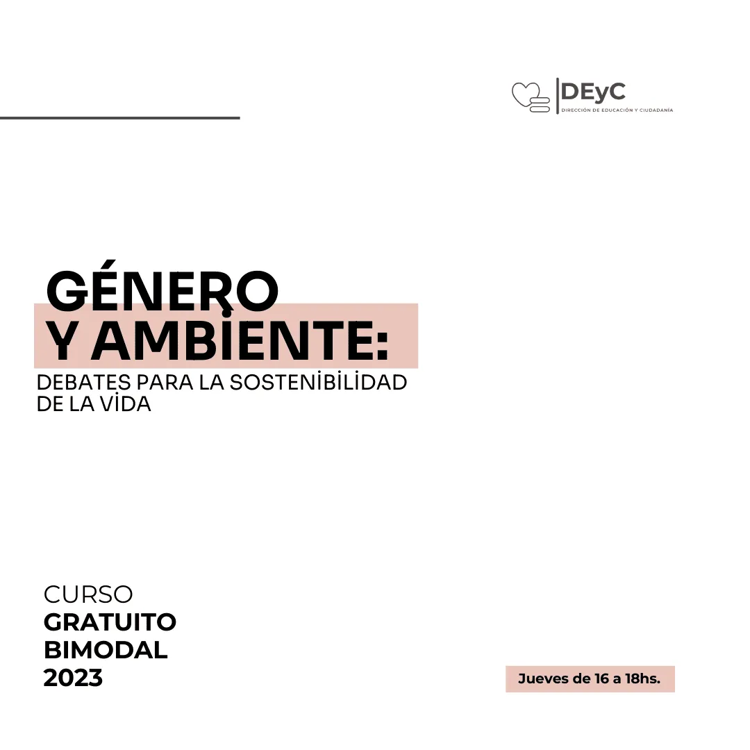 Curso: Género y ambiente: debates para la sostenibilidad de la vida