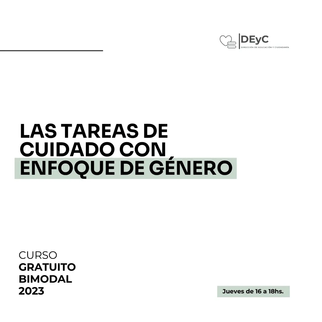 Curso: Las tareas de cuidado con enfoque de género