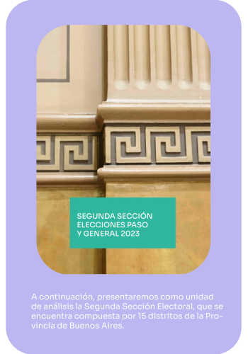 Segunda sección elecciones paso y general 2023