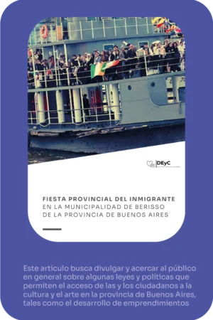 Publicación: Fiesta provincial del inmigrante en la municipalidad de Berisso de la provincia de Buenos Aires