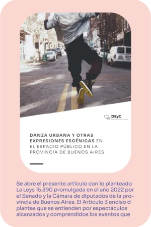 Publicación: Danza urbana y otras expresiones escénicas en el espacio público en la provincia de Buenos Aires
